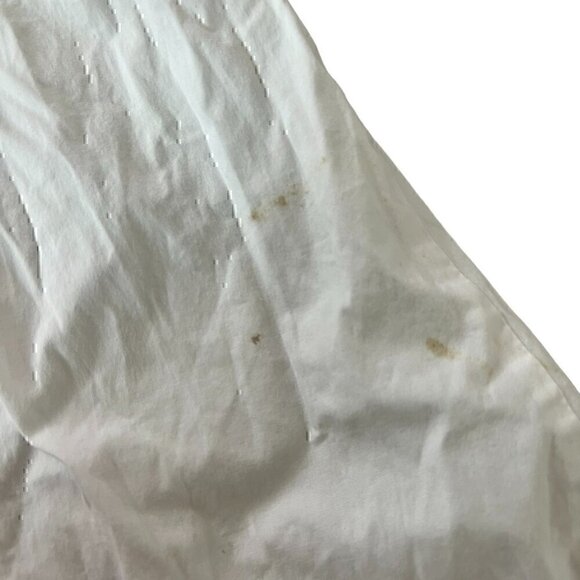 Staud Womens Dress 2 White Demi Maxi Puff Sleeve Button Tiered Zipped Pockets - Picture 12 of 16